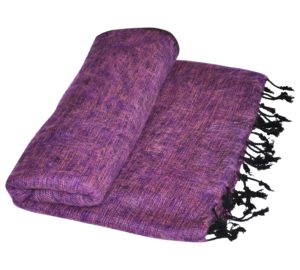 Nepal Plaid violett aus yakwolle - Online Kaufen - Shawls4you.de