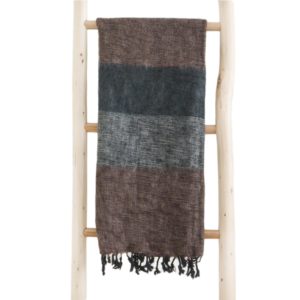 Nepal Tücher Schwarz-Grau-Braun- online kaufen -Shawls4you