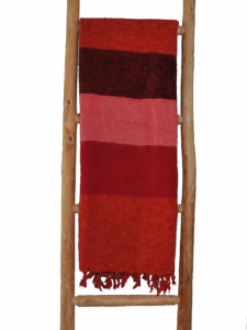 Nepal Decke Rose Rot Orange aus yakwolle - Online Kaufen - Shawls4you.de