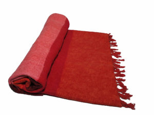 Nepal Decke Rose Rot Orange aus yakwolle - Online Kaufen - Shawls4you.de